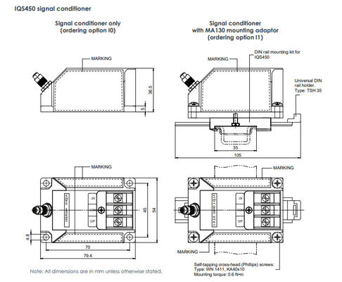 Proximity Measurement System IQS450 204-450-000-002 A3-B21-H10-I1 Signal Conditioner