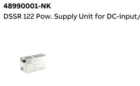DSSR 122 48990001-NK ABB Pow. Supply Unit for DC-input