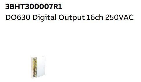 DO630 3BHT300007R1 ABB Digital Output 16ch 250VAC