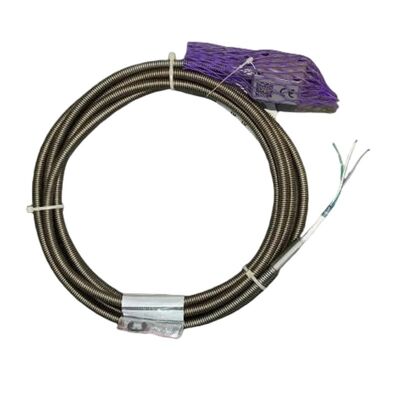 Vibro-Meter CA202 144-202-000-126 Piezoelectric Accelerometer with Stainless Steel Housing and Hermetically Sealed Cable for Hazardous Areas